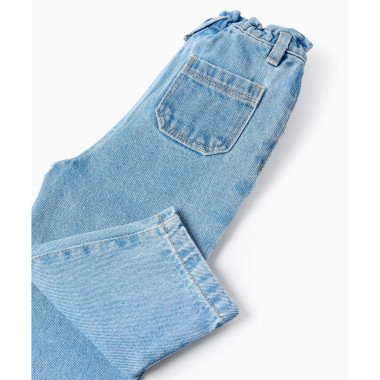 Gaiši zilas džinsa bikses meitenītei (6/9–24/36 mēn.) | Lapute.lt