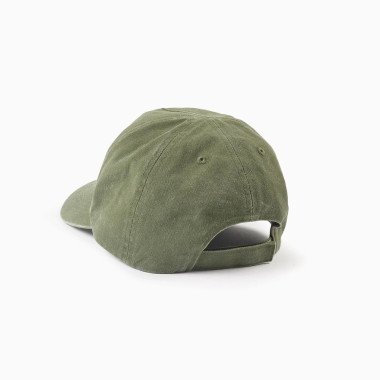 Vasarinė medvilninė kepurė - samanų spalvos