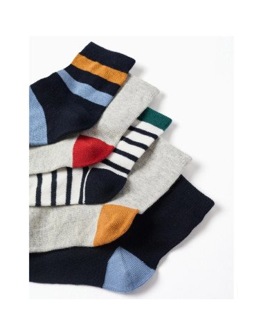 Zeķu komplekts zēniem Svītras, 5 pāri (23/26–35/37) Zeķu komplekts zēniem Svītras, 5 pāri (23/26–35/37)