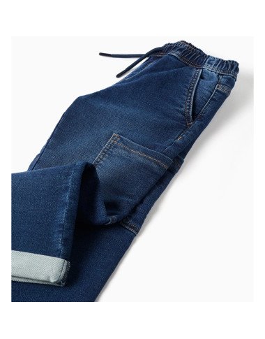 Tumši zilas džinsa bikses ar kabatām (3/4–13/14 g.) Tumši zilas džinsa bikses ar kabatām (3/4–13/14 g.)