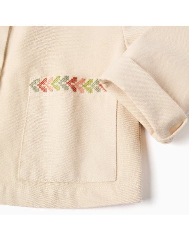 Gaiši brūna žakete meitenītei (3/4–13/14 g.) Gaiši brūna žakete meitenītei (3/4–13/14 g.)