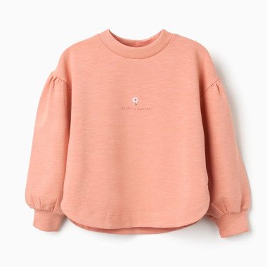 Rozā džemperis meitenītei Zieds (3/4–13/14 g.)