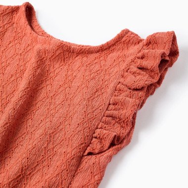 Blūze meitenītei bez piedurknēm ar volāniem (3/4–13/14 g.) | Lapute.lt