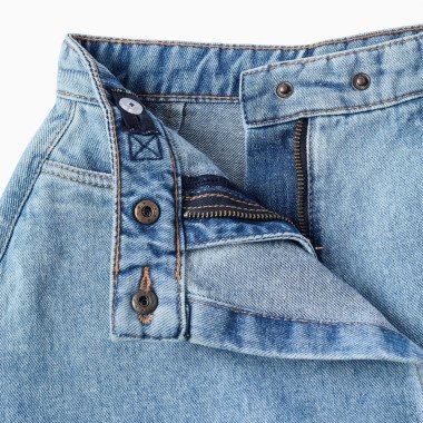 Džinsiniai šortai mergaitei su reguliuojamu juosmeniu