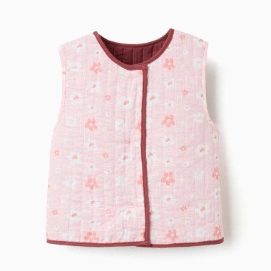 Paminkštinta liemenė mergaitei ružavos spalvos