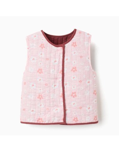 Divpusēja veste meitenītei Ziedi (3/4–13/14 g.) | Lapute.lt Divpusēja veste meitenītei Ziedi (3/4–13/14 g.) | Lapute.lt