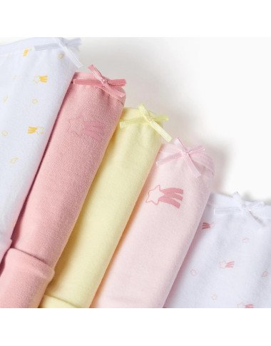 Medvilninės kelnaitės mergaitei 5 vnt.