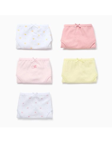 Medvilninės kelnaitės mergaitei 5 vnt.