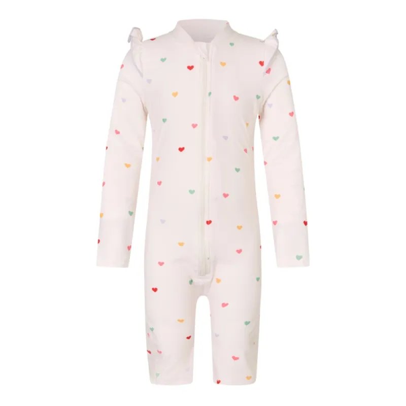 Maudymosi kostiumas mergaitėms Hearts (2-5 m.)