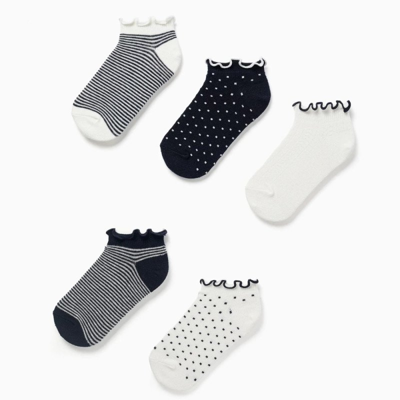 Īsās zeķes meitenēm, 5 gab. (23/26–35/37)