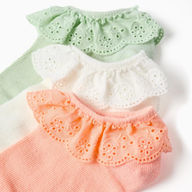 Trumpos kojinės su raukiniais mergaitėms