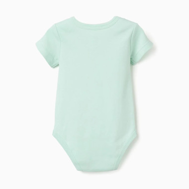 Žalias smėlinukas trumpomis rankovėmis kūdikiams