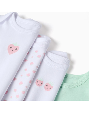 Smėlinukai kūdikiui Braškės, 4 vnt. (3/6-24/36 mėn)