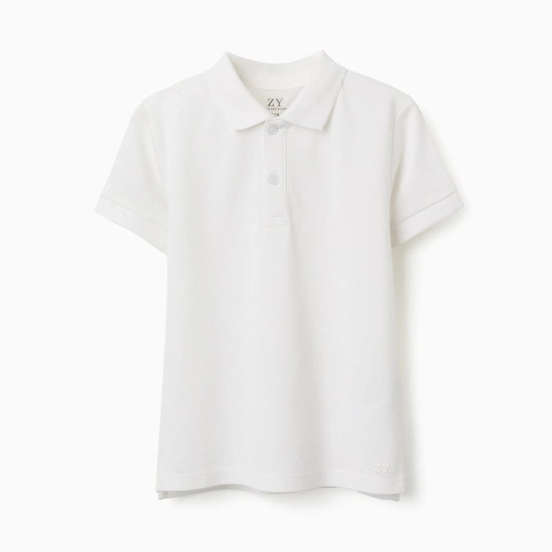 ZIPPY balti polo krekli (3/4–5/6 g.)