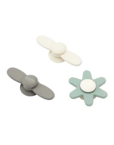 Silikona griežamie rotaļlietu spineri zīdaiņiem (3 gab.)