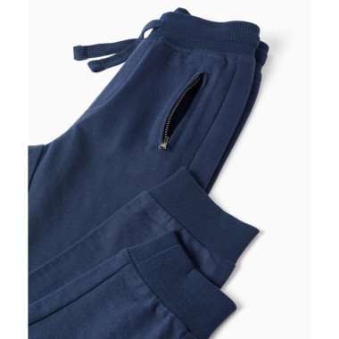 Sportinės kelnės berniukui - tamsiai mėlynos