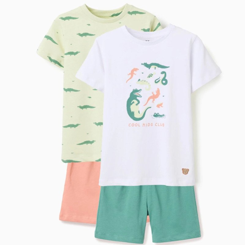 Vaikiška pižama Aligatotriai, 2 vnt. (3/4-11/12)