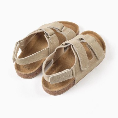 Vaikiškos basutės su kamštiniu padu berniukams