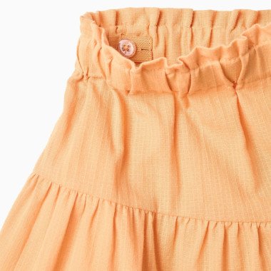 Oranži šorti meitenei ar oderi (3/4–13/14) | Lapute.lt