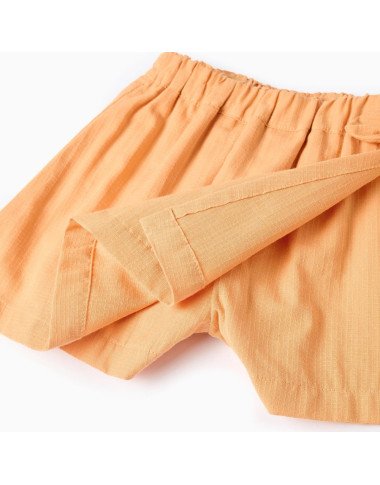 Oranžiniai šortai–sijonas (6/9–24/36 mėn)