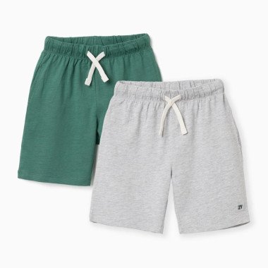 Medvilniniai šortai berniukui (2 vnt, 3/4–11/12 m)