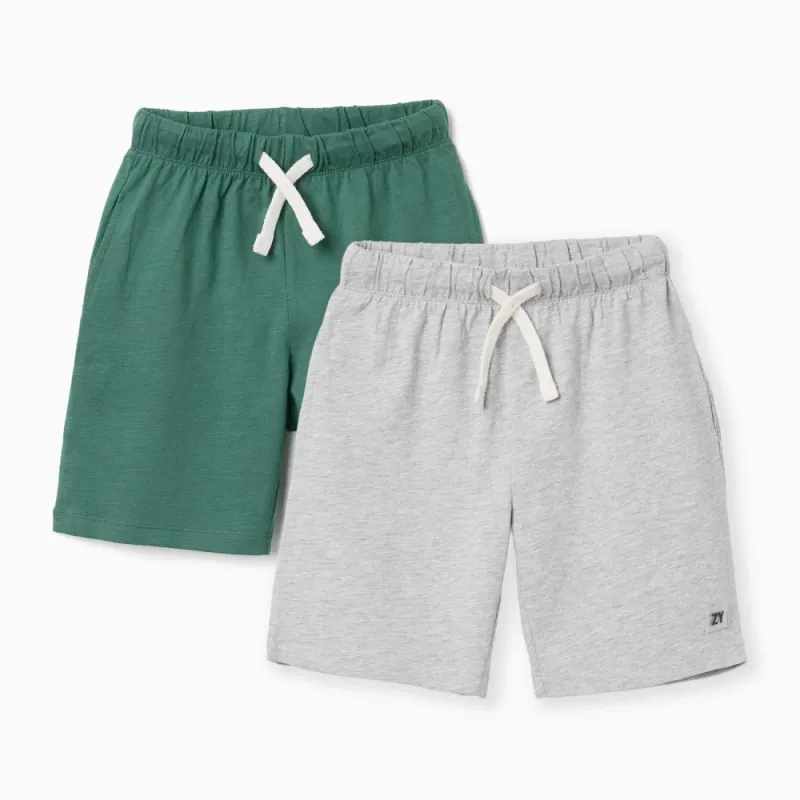 Kokvilnas šorti zēnam (2 gab., 3/4–11/12 g.)