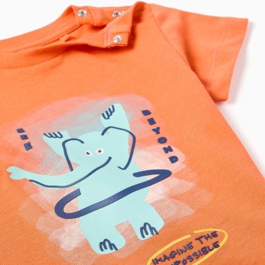 Berniukiški marškinėliai su drambliuku