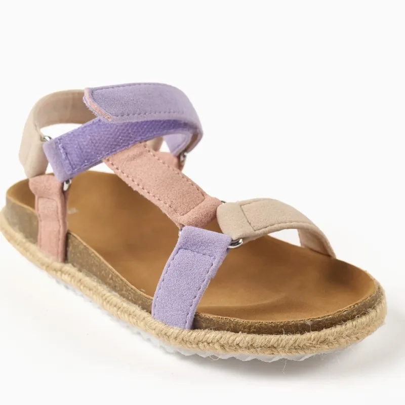 Ceriņu krāsas sandales meitenei (25–32)