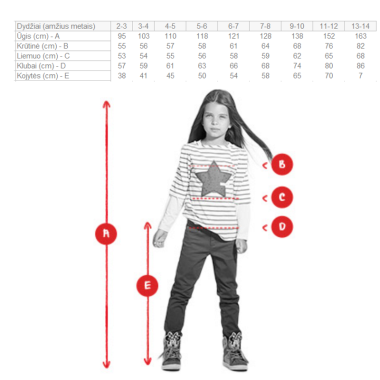 Žali lininiai šortai berniukams (3/4–11/12 m) - dydžių lentelė