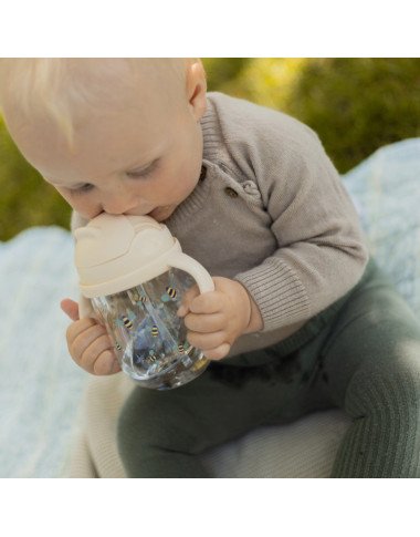 Bērnu dzeramā pudele ar salmiņu Bitutės, 300 ml