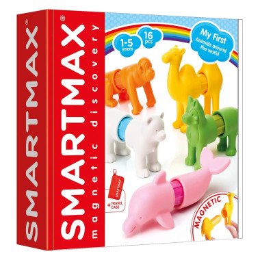 SmartMax magnētiskie klucīši My First Animals Around the World