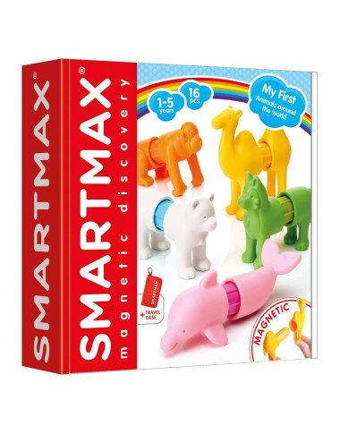 SmartMax magnetinės gyvūnų kaladėlės vaikams