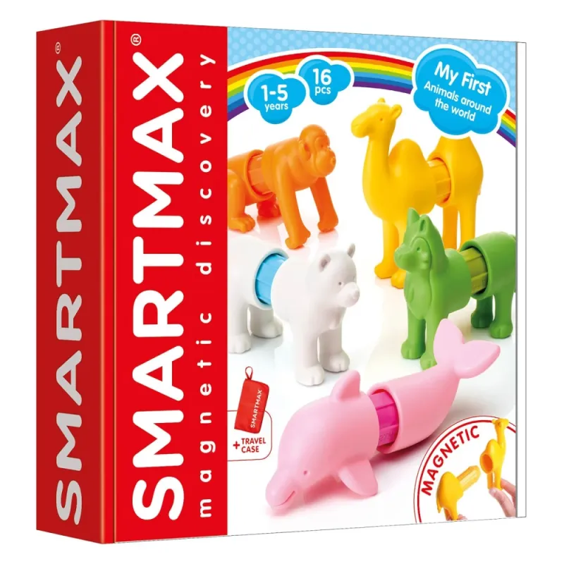 SmartMax magnetinės gyvūnų kaladėlės vaikams