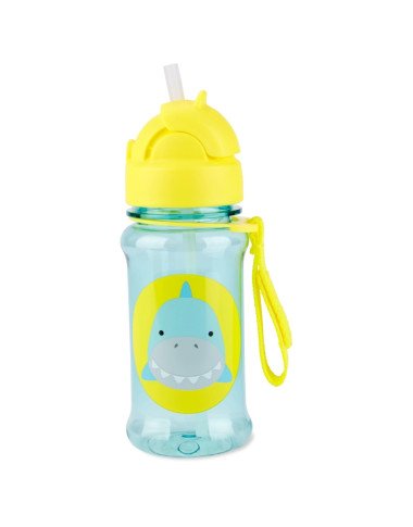 Bērnu dzeramā pudele ar salmiņu Haizivs, 355 ml
