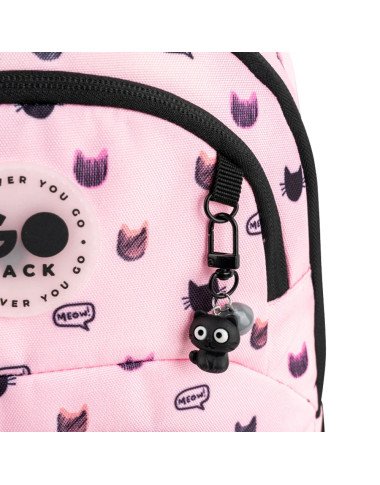 GoPack Meow Cats ergonominė mokyklinė kuprinė (17 l)