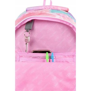 Mokyklinė CoolPack kuprinė mergaitėms su vidinėmis kišenėmis raktams, pinigams ir kitoms smulkmenoms