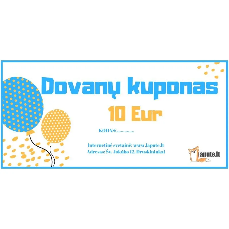 Dovanų kuponas Dovanų kuponas
