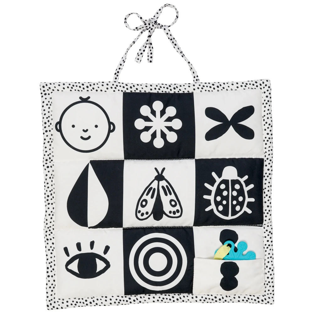 Kontrastingos kortelės kūdikiams – TOP žaislai kūdikiui iki 3 mėnesių