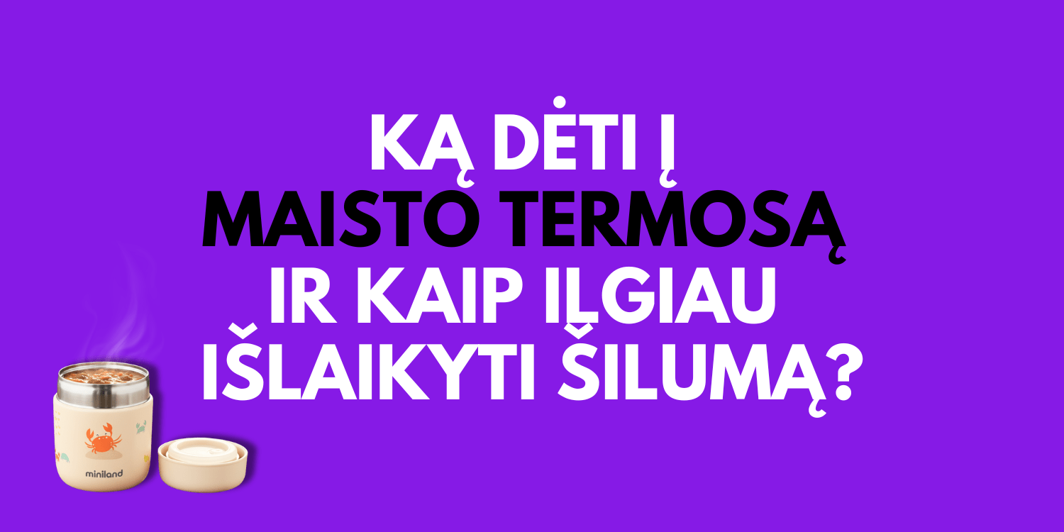 Ką dėti į maisto termosą vaikui ir kaip ilgiau išlaikyti šilumą?