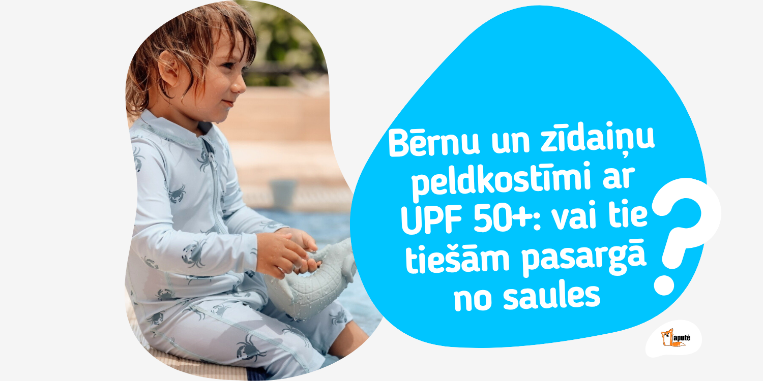Bērnu un zīdaiņu peldkostīmi ar UPF 50+: vai tie tiešām pasargā no saules?
