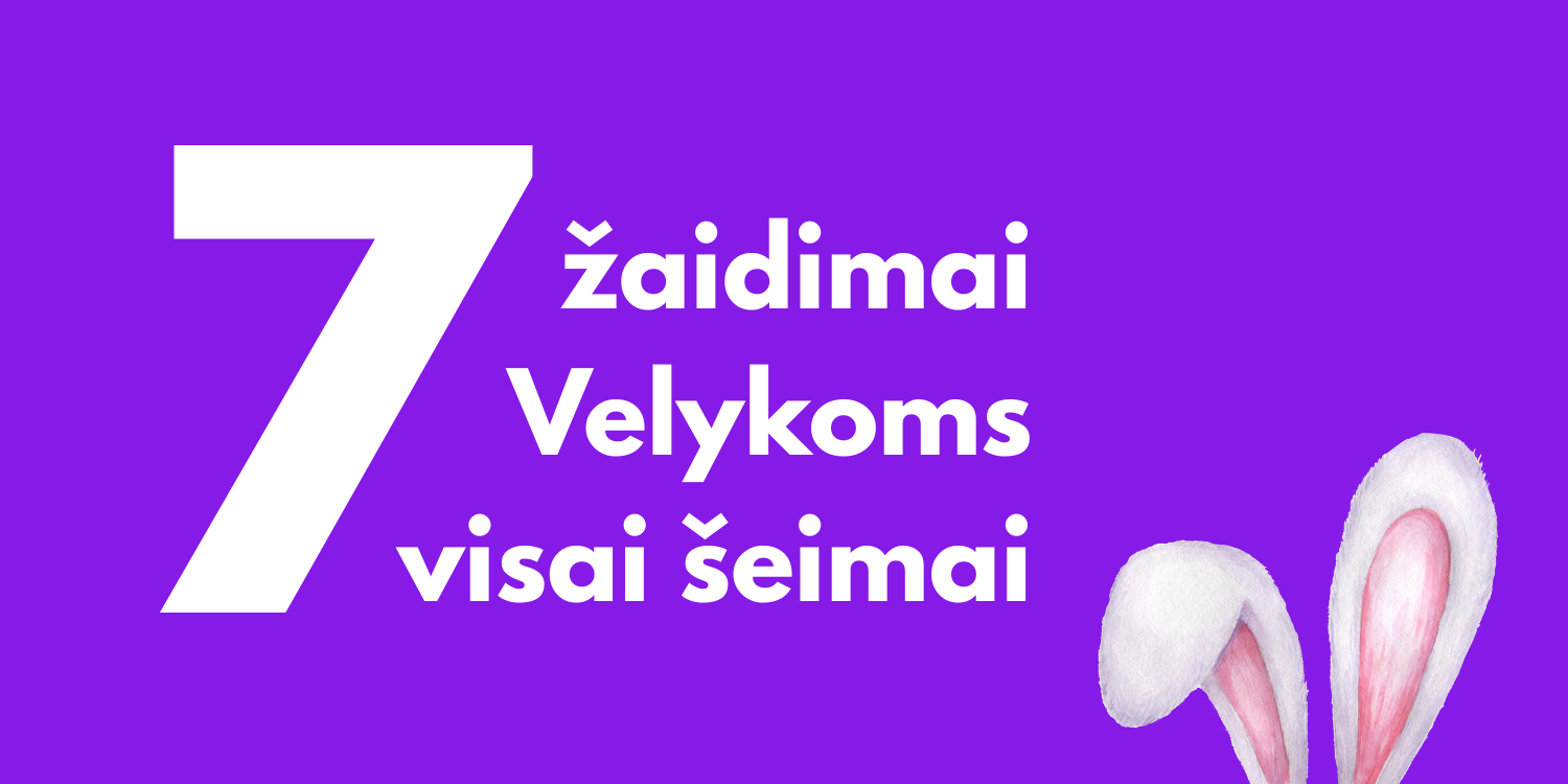 7 Velykų žaidimai vaikams ir visai šeimai