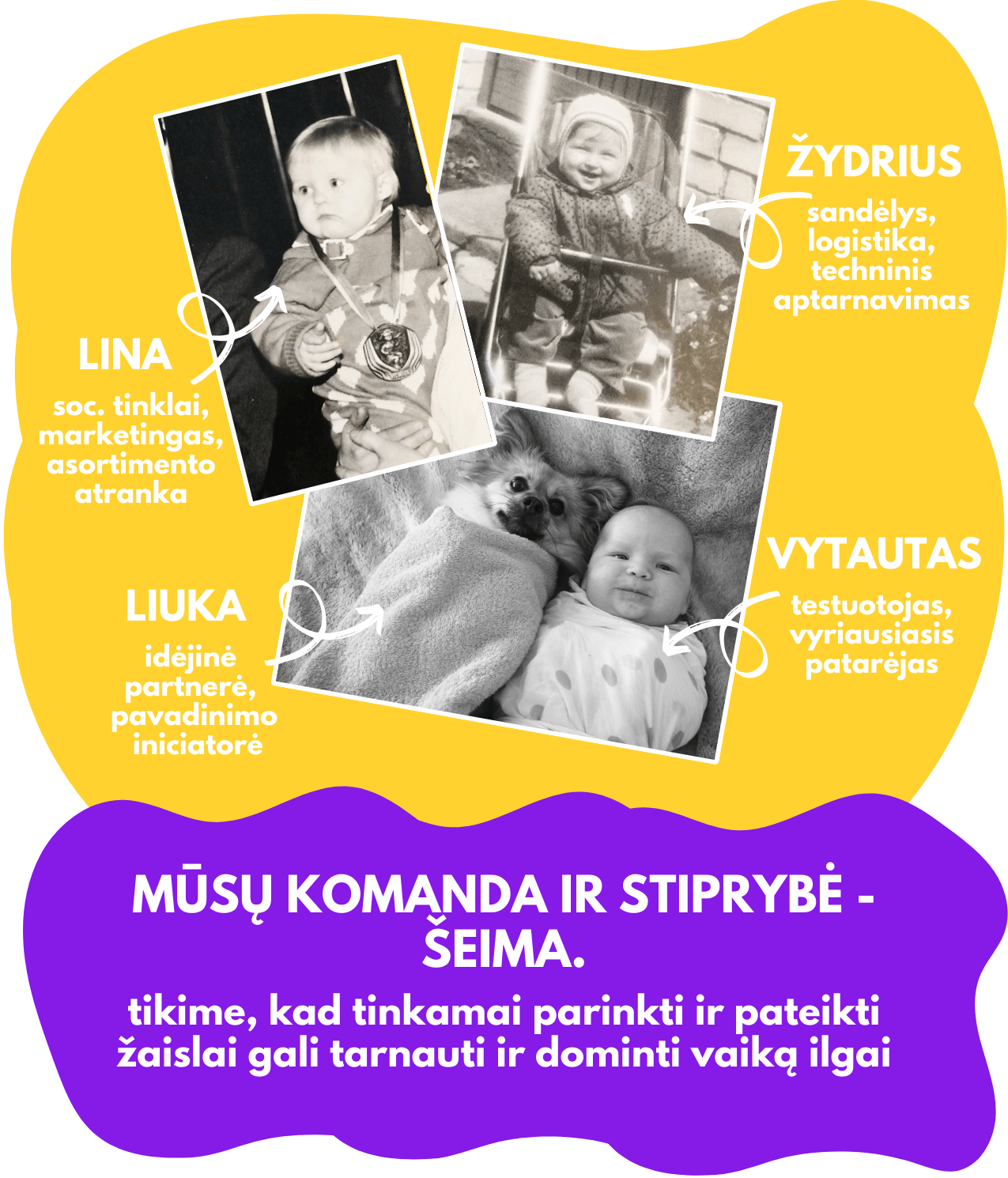 Lapute.lt parduotuvė vaikams - tai šeimos verslas, siauresnis vaizdas