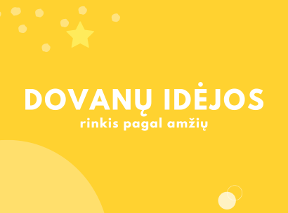 Dovanų idėjos vaikams pagal amžių internetinėje parduotuvėje lapute.lt